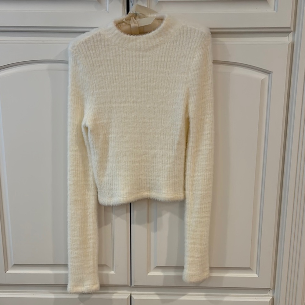 Anthropologie Cream Sweater